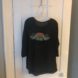Friends themed Central Perk 3/4 sleeve t shirt - lightly worn